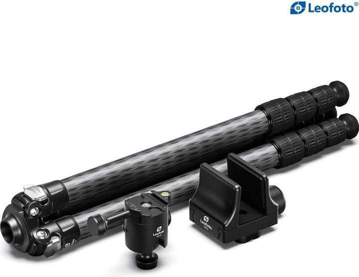 Actual product image Leofoto SA-324C+MK-40+GS-3 CNC Tripod Hard Anodize (2006206288) (Carbon, Metal)