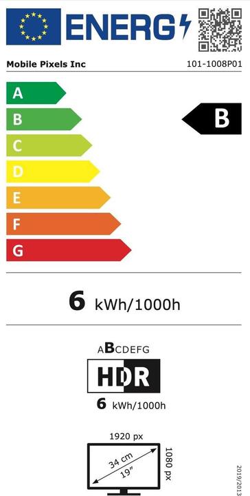 Energie-Label Mobile Pixels Glance Pro (1920 x 1080 Pixel, 15.60")