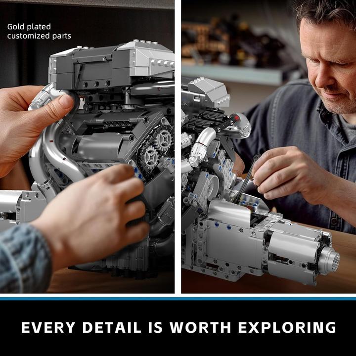 Actual product image Mould King Bug W16 Engine Motor