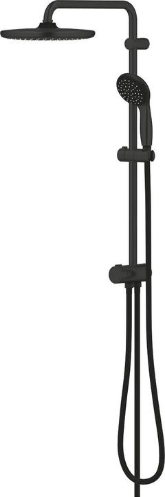 Grohe Vitalio Start 250 QuickFix Duschsystem, mit Umstellung, Renovierungs-Set, mattschwarz