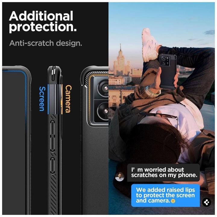 Actual product image Spigen Rugged Armor Xiaomi 13T/13T Pro czarny/black matte ACS07502 (Xiaomi 13T Pro)