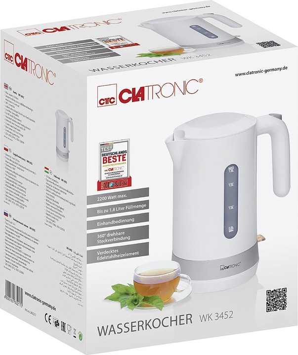 Produktbild Clatronic Wasserkocher schnurlos WK 3452 (1.80 l)
