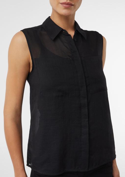 Immagine prodotto Comma Bluse Ärmellose Ramie-Bluse mit aufgesetzten Taschen (34)