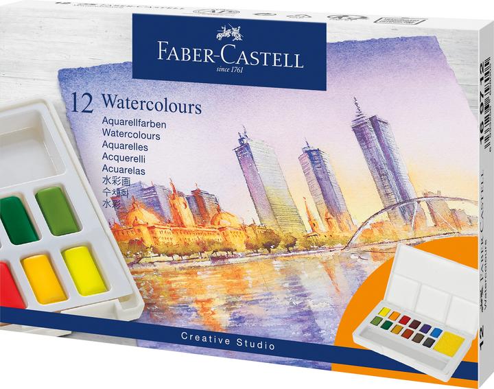 Produktbild Faber-Castell Aquarellfarben Creative Studio (Mehrfarbig, 12 ml)