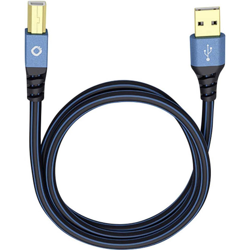 Oehlbach USB 2.0 Anschlusskabel A/B "USB Plus B" 10.00 m (10 m, USB 2.0), USB Kabel