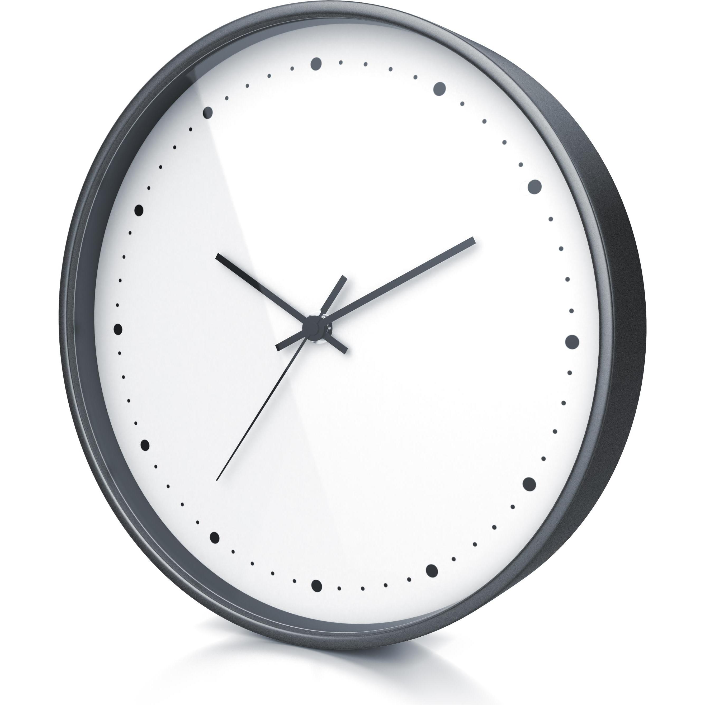 Bearware, Wanduhr, Funkwanduhr, rund 24,8 cm Durchmesser, analoge Anzeige, DCF-Signal, Batteriebetrieb, sehr leise (24.8...