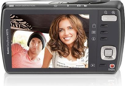 Actual product image Kodak Easyshare M575, 14 MPixel, 5x zoom, HD movies, black (1/2,3'')