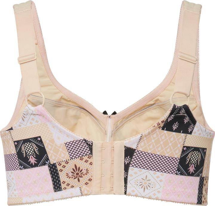 Actual product image Ulla Popken Patch Print Underwire-Free Relief Bra (90 D)