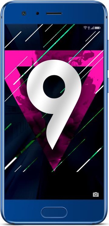 Honor 9 (64 GB, Sapphire Blue, 5.15", Hybrid Dual SIM, 12 Mpx, 4G)