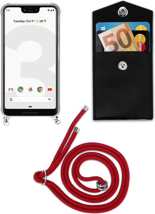 Produktbild Cadorabo TPU Handy Kette SILBER Cover