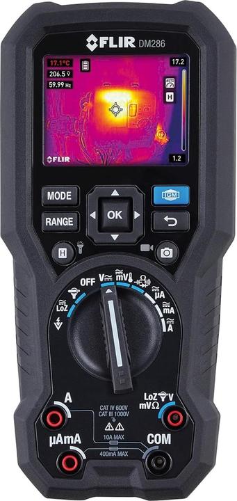 Actual product image Flir DM286 Hand-held multimeter integrated thermal imaging camera CAT III 1000 V, CAT IV 600V Display (CAT III 1000V, CAT IV 600V)