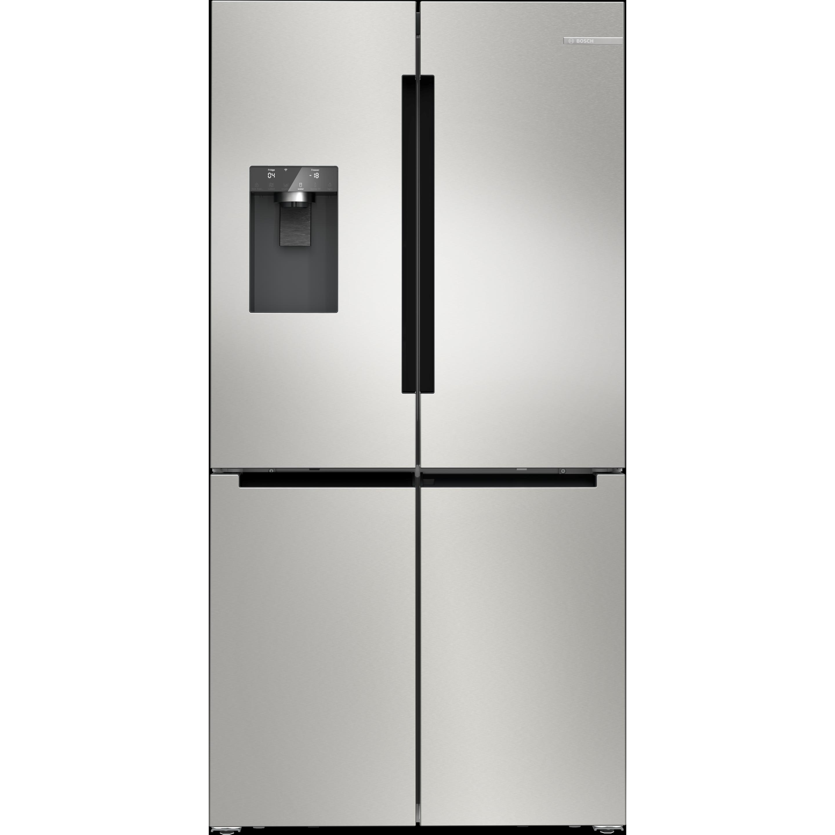 Bosch Hausgeräte BOSC Multi Door Kühl-Gefrier-Kombi, Food Center, Grau