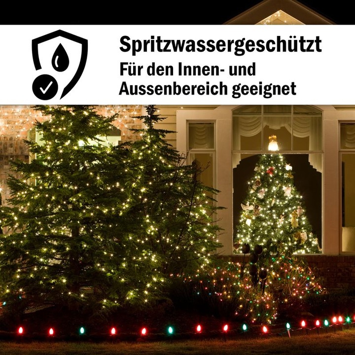 Produktbild Hermex 13.42m LED Lichterkette Weihnachten Leuchtkette Lichtgirlande (13.42 m)