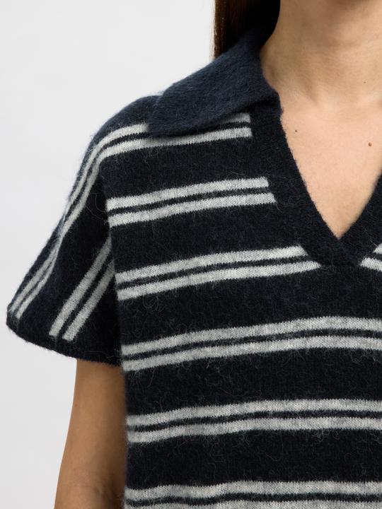 Image du produit Selected Femme Wollmix Polohemd aus Strick (XL)