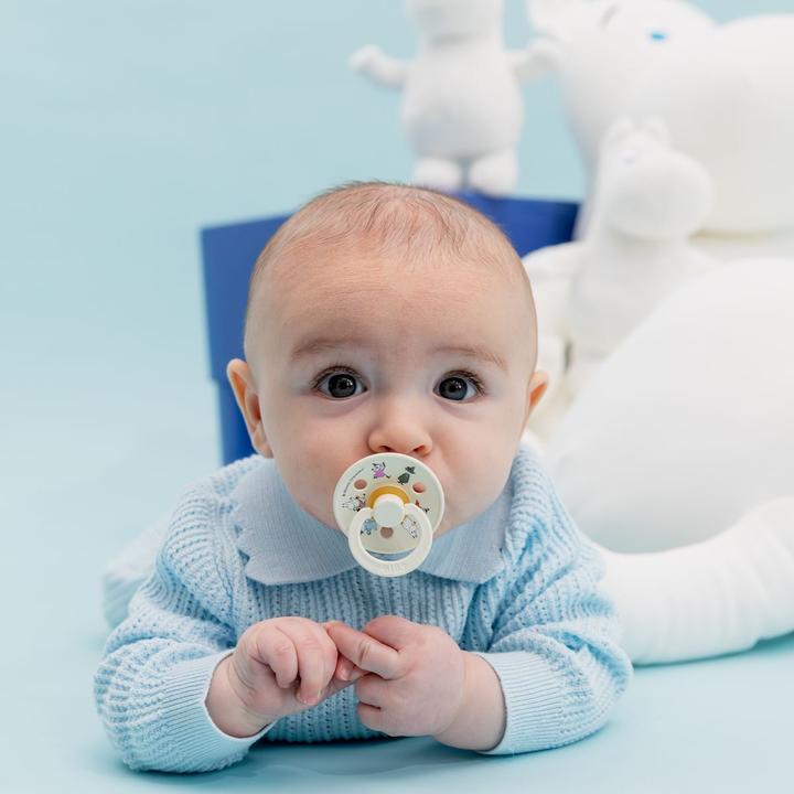 Productafbeelding Bibs - x Moomin Pacifier Colour 2 Pack Friends - Ivory - Size 1 (2x, 0 - 6 Maanden)