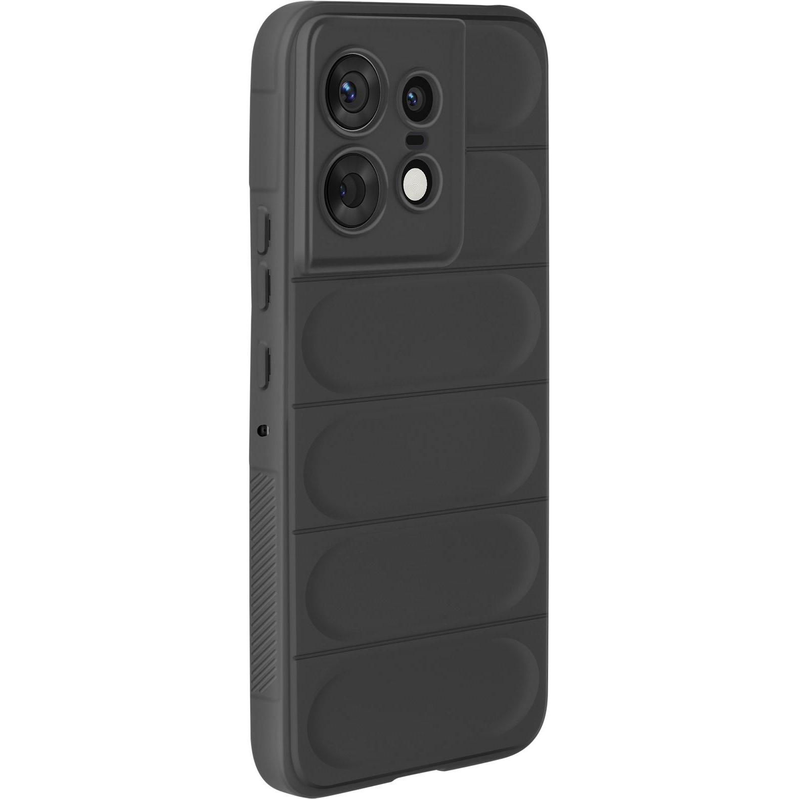 Avizar SmoothGrip Case Series (Motorola Edge 50 Pro), Smartphone Hülle, Schwarz