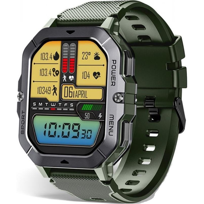 Oukitel Smartwatch BT101 Grün, Smartwatch