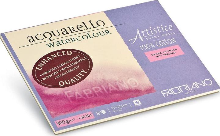 Actual product image Fabriano Aquarellblock Artistico Extra White (23 x 30.5 cm)