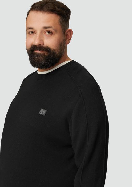 Produktbild S.Oliver Strickpullover Strickpullover mit Nahtdetails und Logo (XXL)