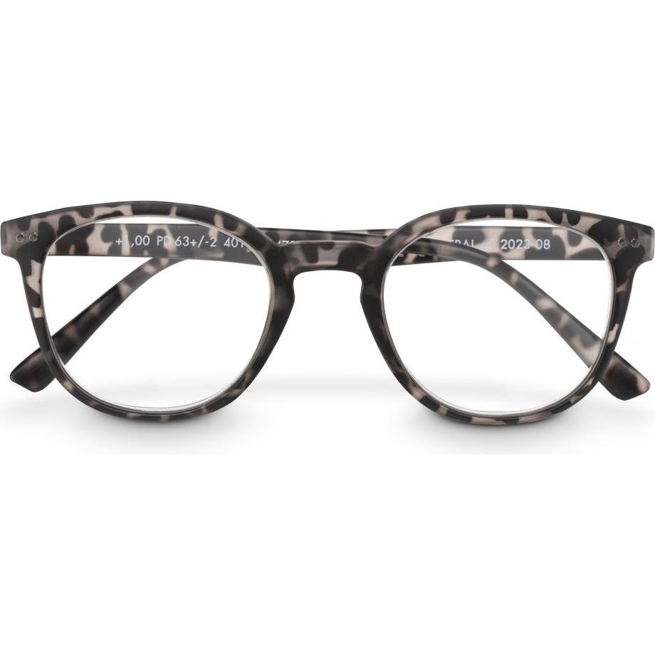 Hama, Lesebrille, Lesehilfe, recycelter Kunststoff, Demi-Braun Matt, +3,0 dpt (+3)
