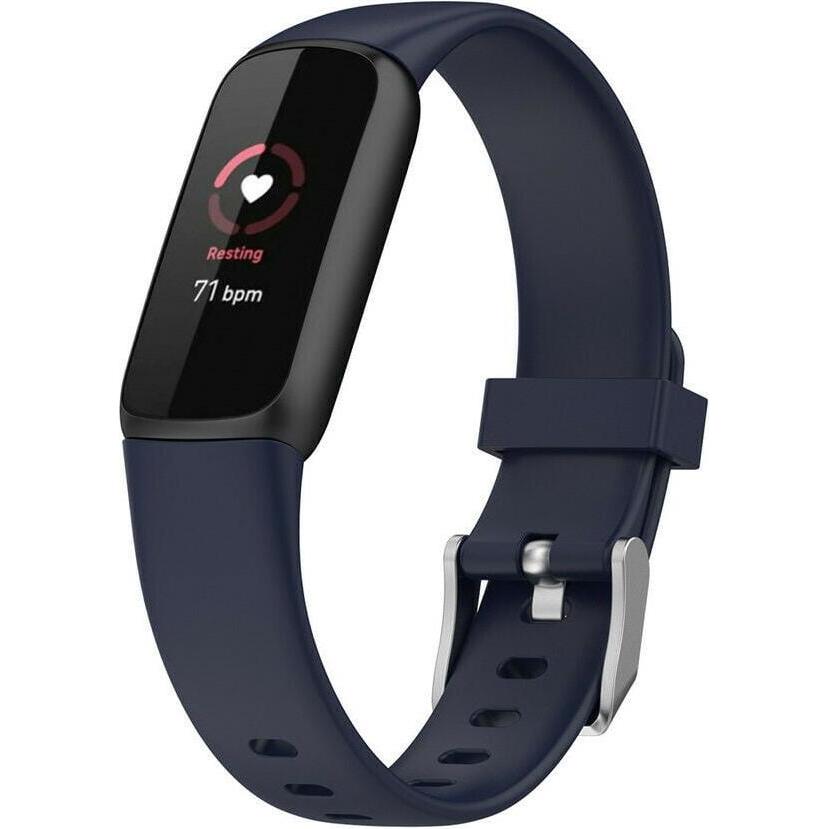 Thumbnail - Strap-it Silikonarmband (Silikon, Fitbit Luxe), Uhrenarmband, Blau