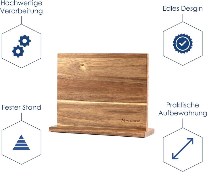 Immagine prodotto Hanseküche Messerhalter Doppelseitig (Holzboden)
