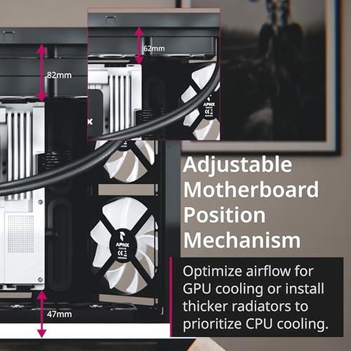 Image du produit APNX V1-W-BK-v1 (mATX, Mini-ITX)