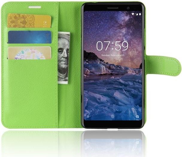Produktbild MU Classic Litchi Leder Bookcover Series (Nokia 7 Plus)
