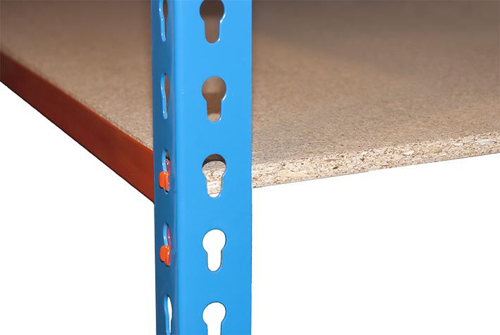 Produktbild SimonRack Schwerlastregal MADERCLICK 5 8435104912782 orange, blau, braun 90,0 x 50,0 x 180,0 cm