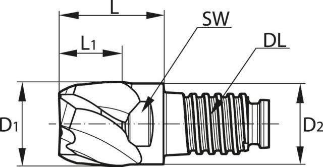 Actual product image Haimer Duo-Lock Mill Hpc Altin
