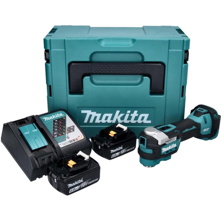 Thumbnail - Makita, Multifunktionswerkzeug, DTM 52 RGJ Akku Multifunktionswerkzeug 18 V Starlock Max Brushless + 2x Akku 6,0 Ah + La...
