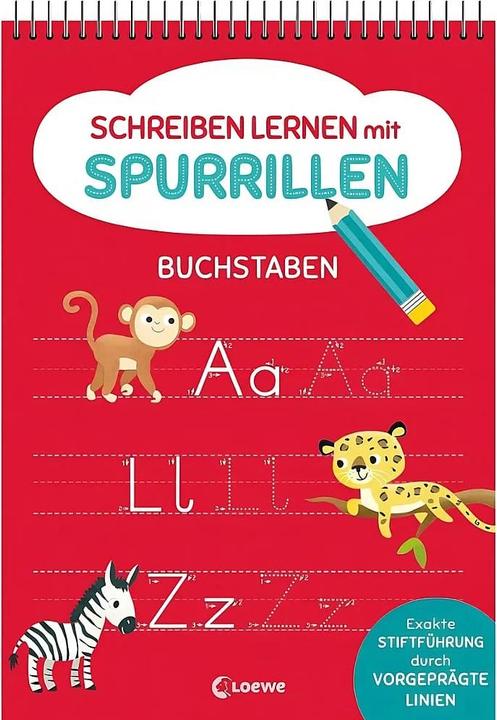 Schreiben lernen mit Spurrillen - Buchstaben (German, Carmen Eisendle, Loewe learning and puzzles, 2023)