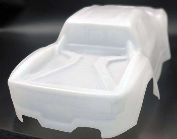 Actual product image TMT Bodies body unbreakable white incl. sticker for trx xmaxx 8s