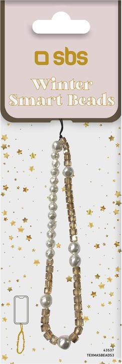 Actual product image SBS Beaded wrist charm strap for smartphone