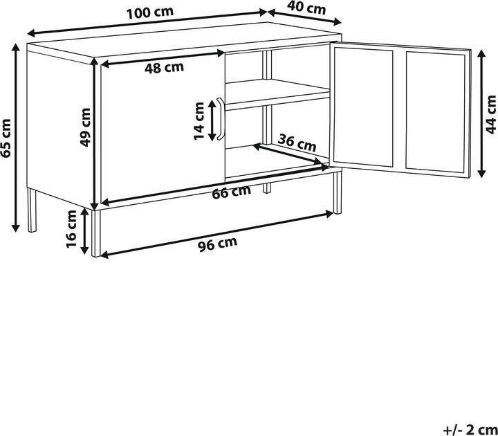 Image du produit Beliani Uria (100 x 40 x 65 cm)