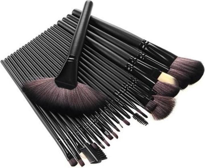 PRO-mounts 24x Make-up-Pinsel - Schwarz
