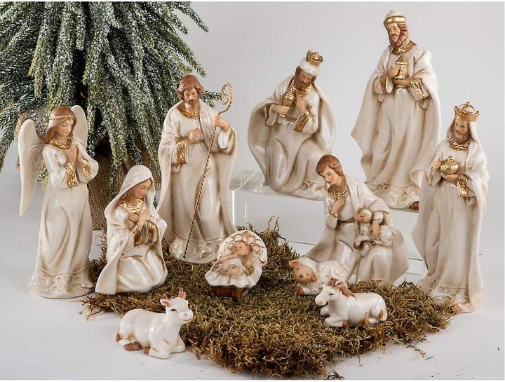 Formano Nativity figures beige-gold