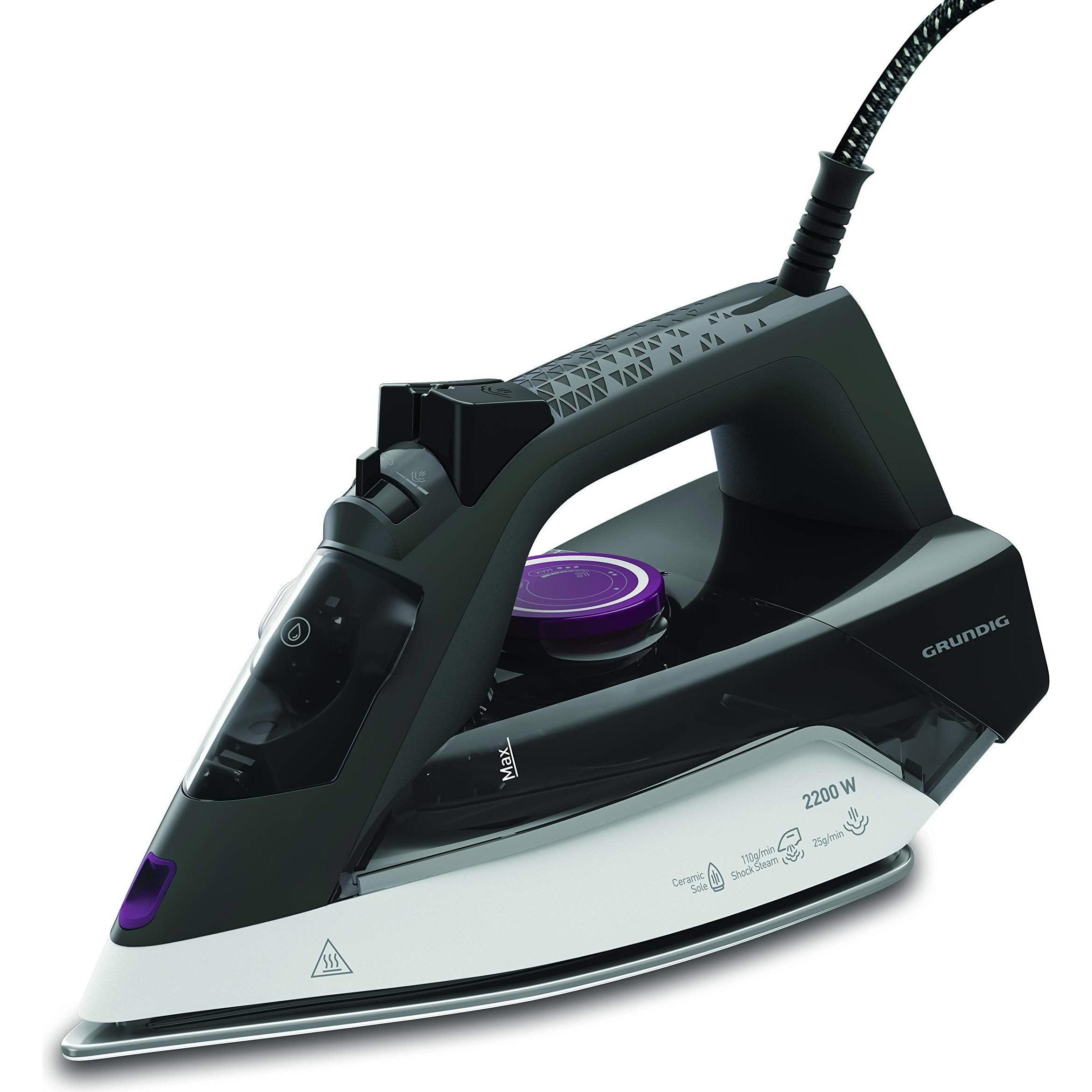 Grundig SI 4850, Bügeleisen, Grau, Violett, Weiss