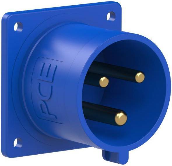 Actual product image PCE 623-6 Attachment plug straight 32A 3p 6h IP44