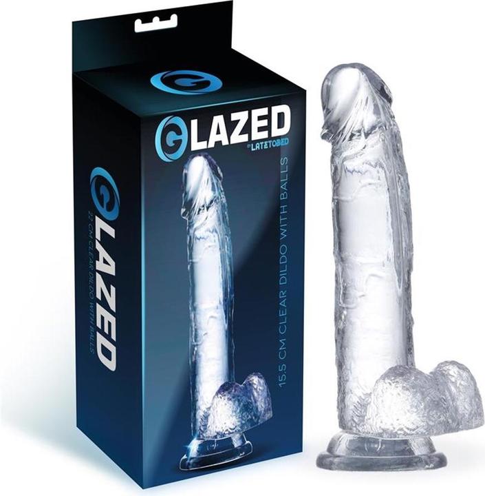 Produktbild Glazed Realistic Dildo with Testicles