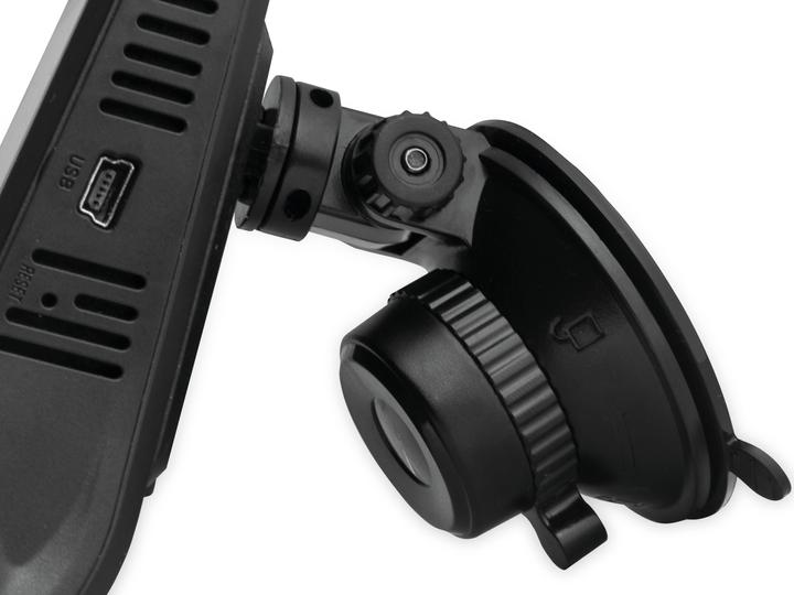 Produktbild Technaxx FullHD Dual Dashcam "TX-185" (GPS-Empfänger, Eingebaute Anzeige, Eingebautes Display, Eingebautes Mikrofon, Akku, Nachtsicht, Beschleunigungssensor, WLAN, Full HD)