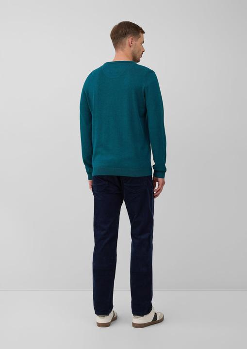 Produktbild s.Oliver Strickpullover Baumwollpullover mit Logo-Stickerei (XL)