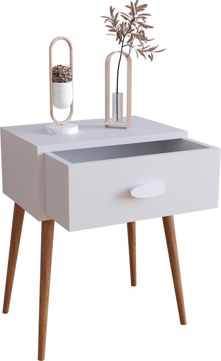 Image du produit VCM Table de nuit Table d'appoint Tiroir Console Boxspring Table de nuit Singol L (45 x 30 x 60 cm)