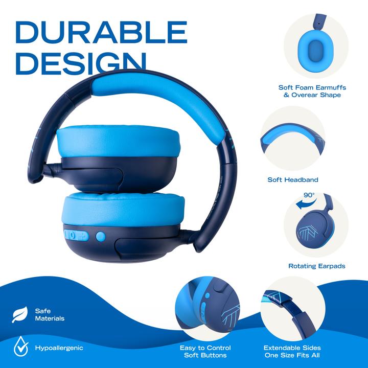 Produktbild PowerLocus Lion Bluetooth-Kinderkopfhörer mit ANC und Mic