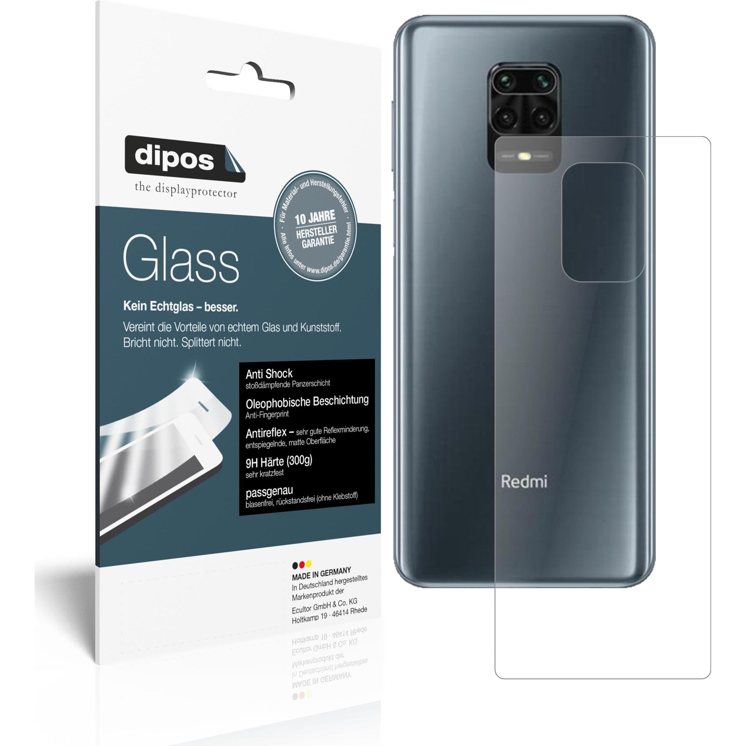 Dipos Displayschutz Anti-Shock (2 Stück, Xiaomi Redmi Note 9S), Smartphone Schutzfolie, Transparent