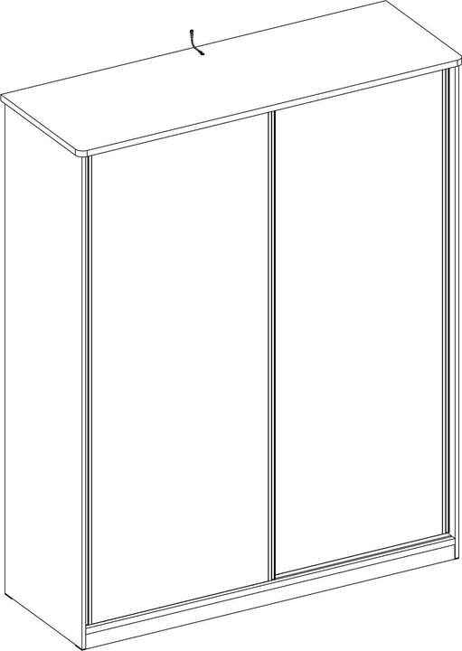 Produktbild Cilek Kleiderschrank White mit Schiebetüren (164 cm)