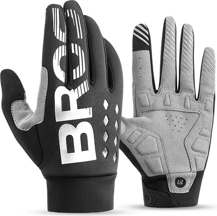 Produktbild Rockbros cycling gloves, insulated, long, size: M - black and gray (M)
