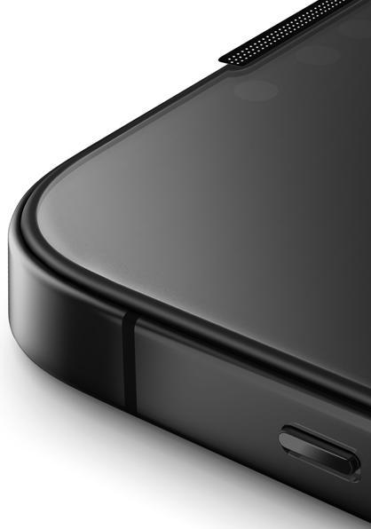 Actual product image Uniq Optix Privacy iPhone 15 Pro Max 6.7" prywatyzujące szkło hartowane z aplikatorem (1 Piece, Apple iPhone 15 Pro Max)