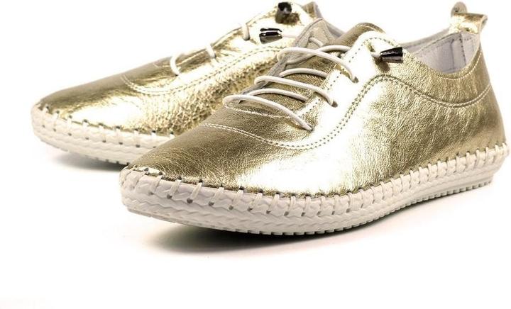Produktbild Lunar Leinenschuhe St Ives Metallic Leder (39)