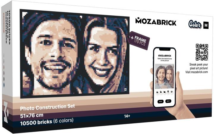 Actual product image Mozabrick Klemmbausteine Mosaik (Sepia) - Individuelle Pixelkunst - Sepia / M